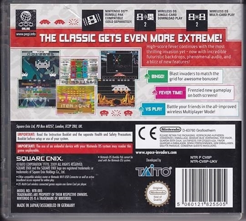 Space Invaders Extreme 2 - Nintendo DS (A Grade) (Genbrug)